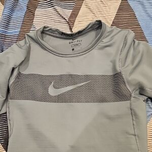Nike Dri-FIT Light Gray Performance Top